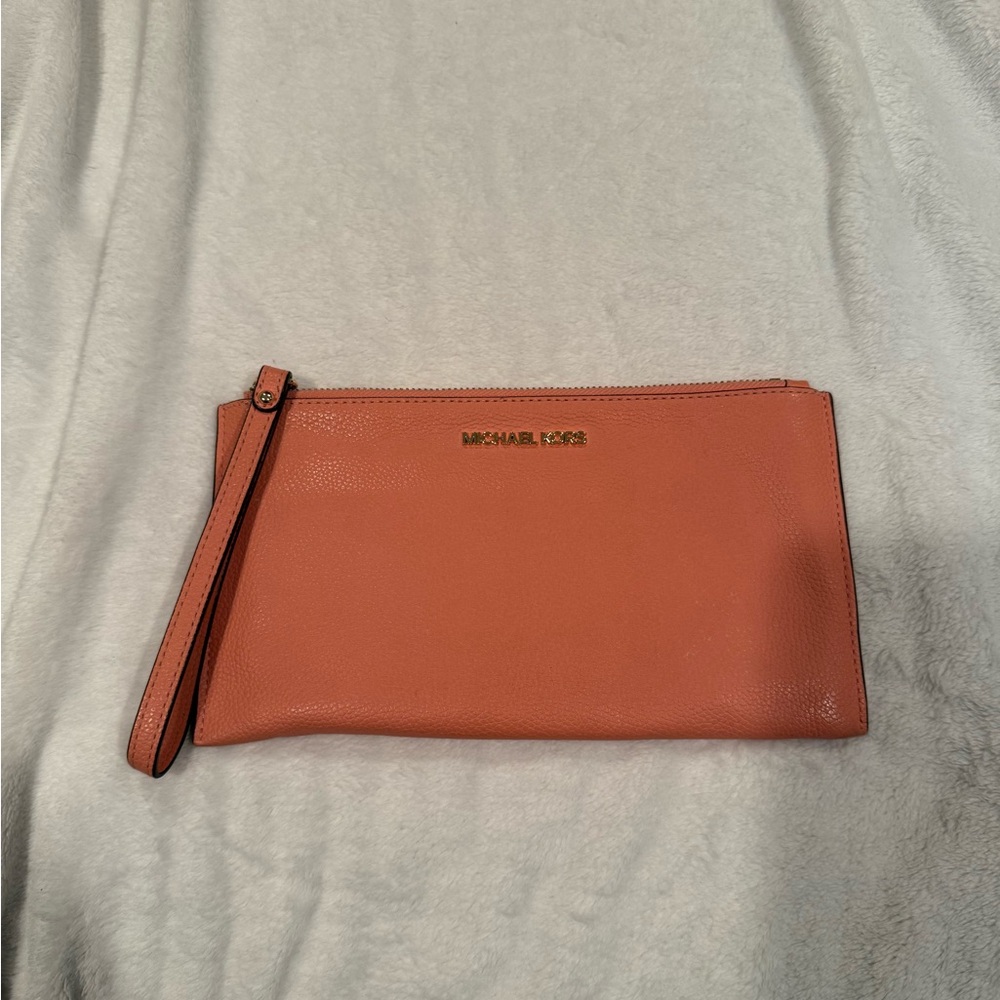 Michael Kors Pink/Coral Wristlet
